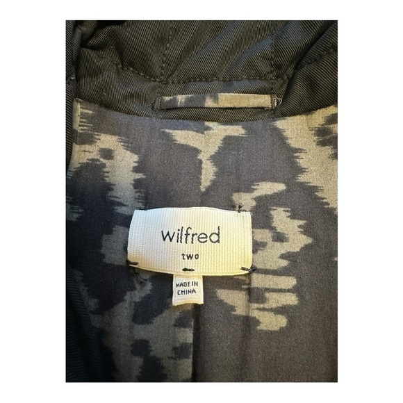 Wilfred | Aritiza Black Marquis Quilted Military Style Jacket - Size Small - Picture 7 of 12